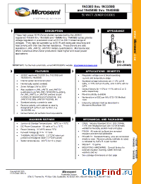 Datasheet 1N3307B производства Microsemi